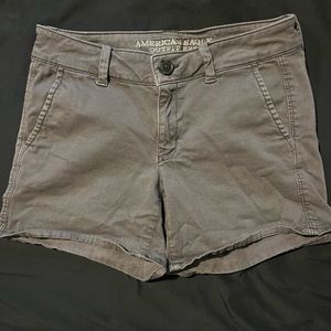 American Eagle super stretch midi shorts. Gray size 4